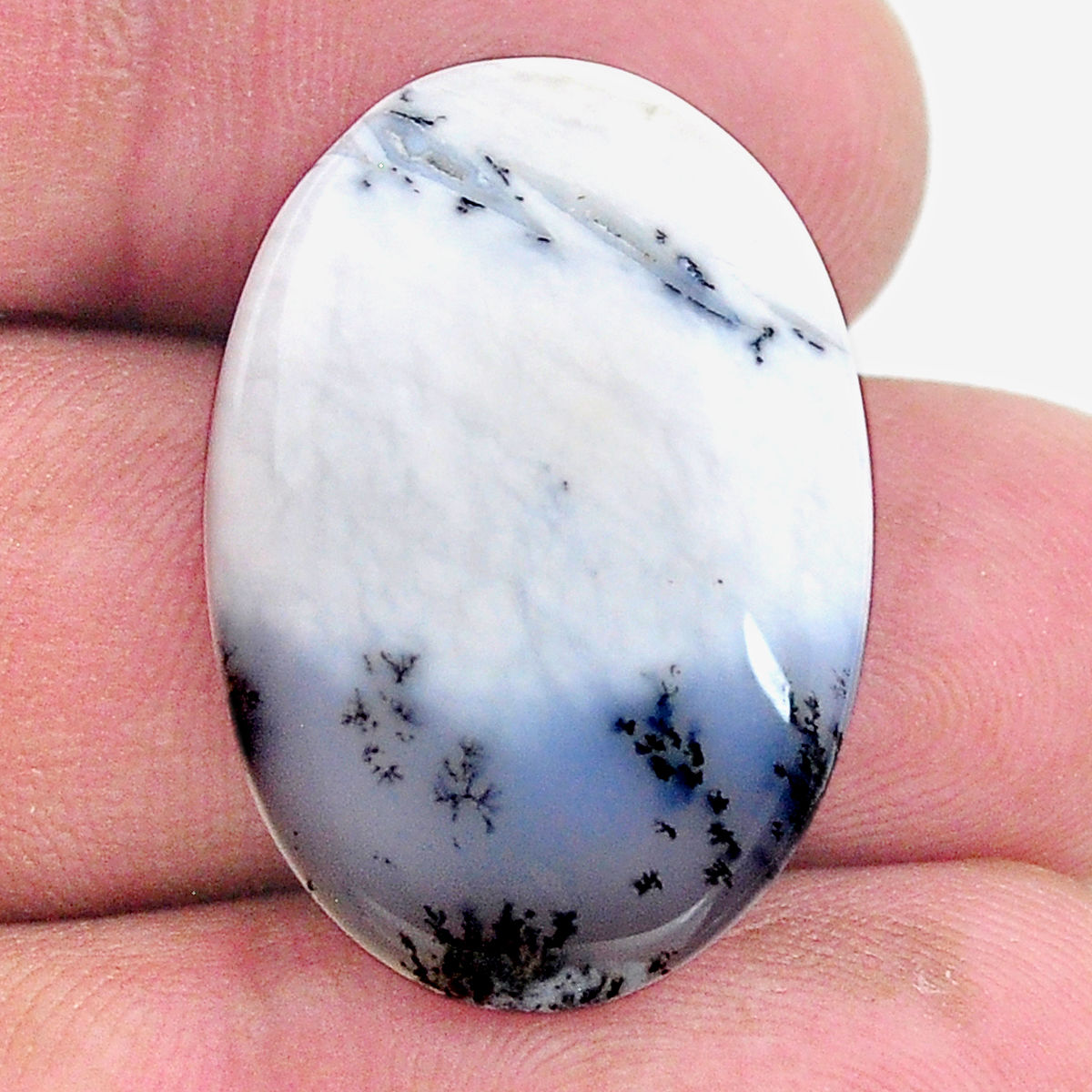 Natural Dendrite Opal Loose Gemstone-Dendrite 10x10mm Square Cabochon Details about   3x3mm